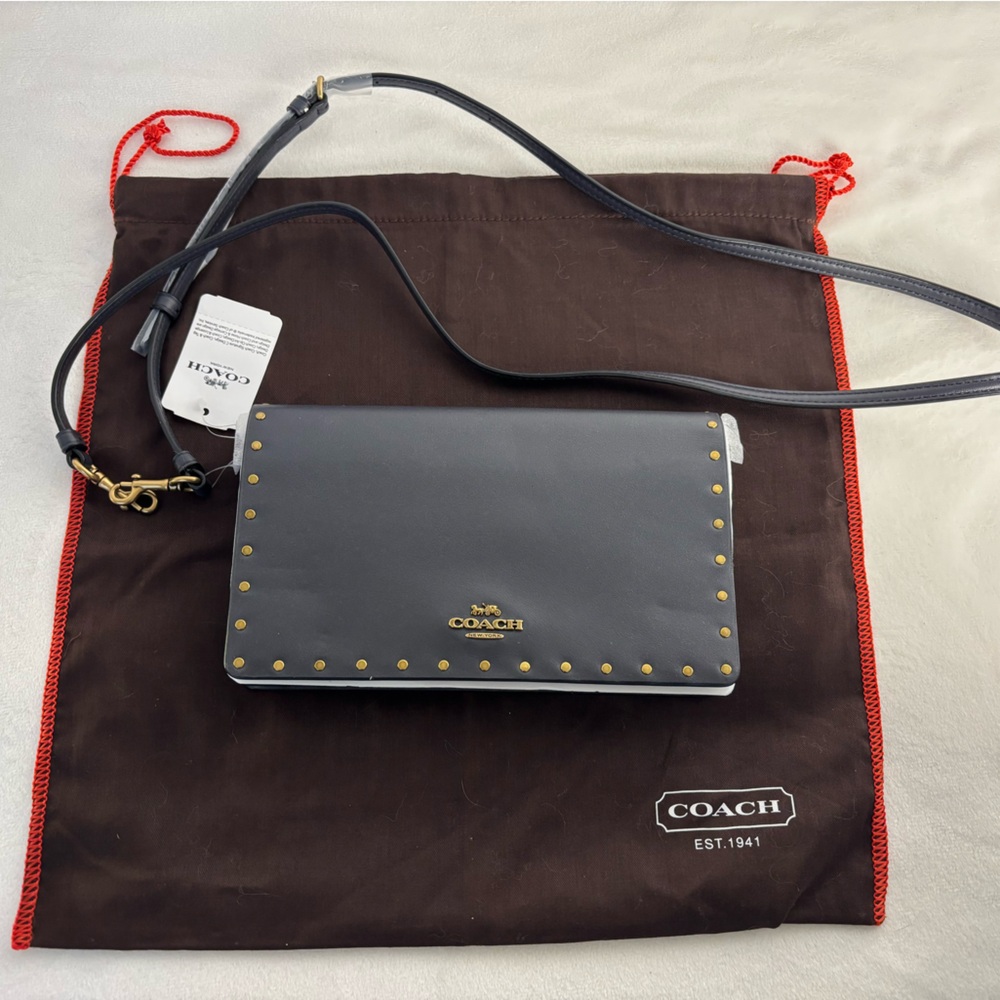 Coach Border Rivets Crossbody Bag
